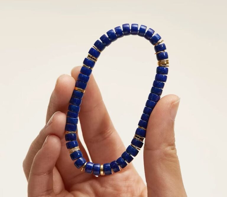 Natural lapis lazuli bracelet