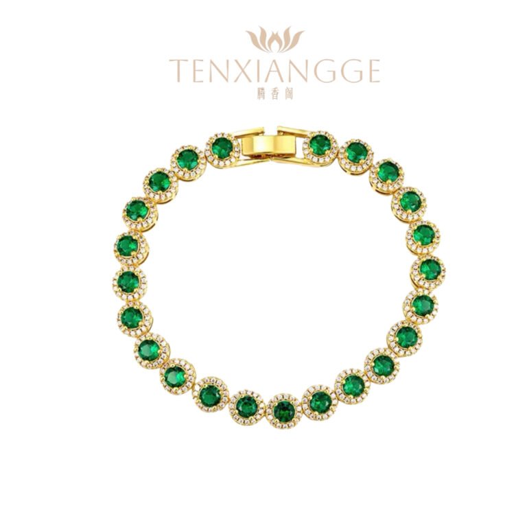 Greenstone tennis bracelet, the same style for men and women